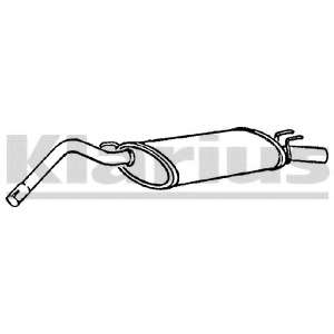 Глушитель выхлопных газов конечный