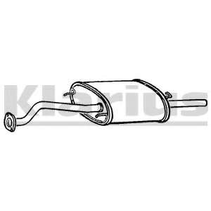 Глушитель выхлопных газов конечный