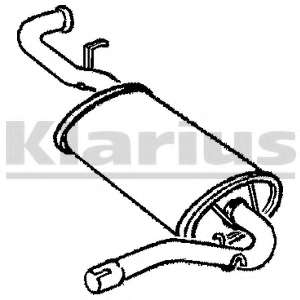 Глушитель выхлопных газов конечный