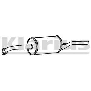 Глушитель выхлопных газов конечный