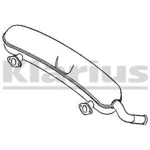 Глушитель выхлопных газов конечный