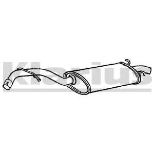 Глушитель выхлопных газов конечный