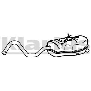 Глушитель выхлопных газов конечный