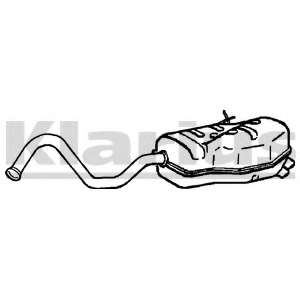 Глушитель выхлопных газов конечный