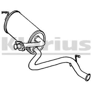 Глушитель выхлопных газов конечный