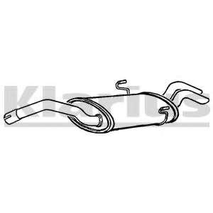 Глушитель выхлопных газов конечный