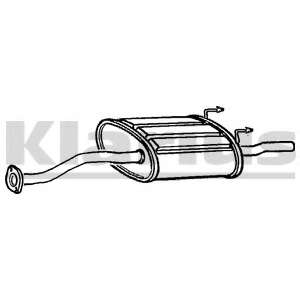 Глушитель выхлопных газов конечный