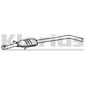 Средний глушитель выхлопных газов