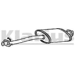 Средний глушитель выхлопных газов