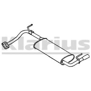 Глушитель выхлопных газов конечный