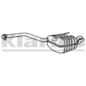 Глушитель выхлопных газов конечный