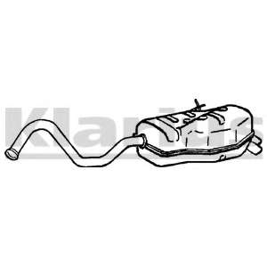 Глушитель выхлопных газов конечный