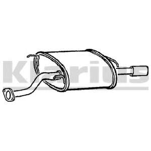 Глушитель выхлопных газов конечный