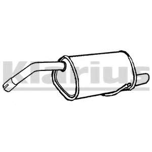 Глушитель выхлопных газов конечный