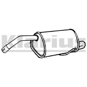 Глушитель выхлопных газов конечный