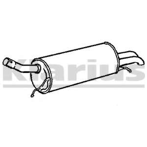 Глушитель выхлопных газов конечный