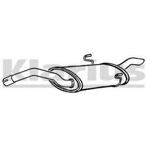 Глушитель выхлопных газов конечный