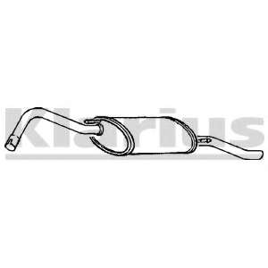 Глушитель выхлопных газов конечный