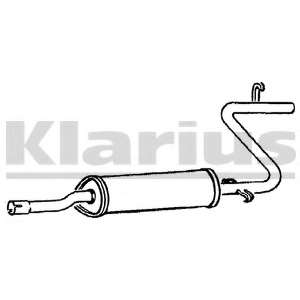 Средний глушитель выхлопных газов