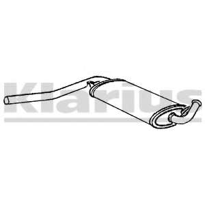 Средний глушитель выхлопных газов