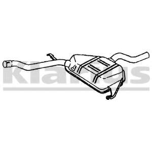 Средний глушитель выхлопных газов