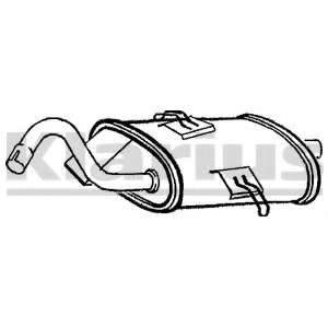 Глушитель выхлопных газов конечный