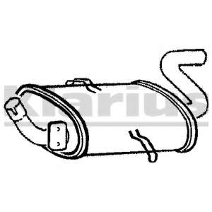 Глушитель выхлопных газов конечный