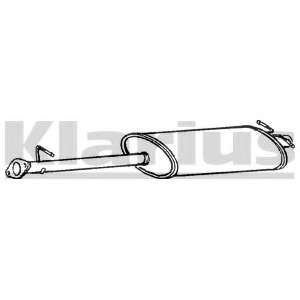 Средний глушитель выхлопных газов