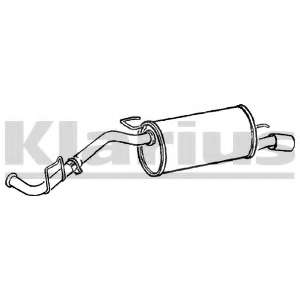 Глушитель выхлопных газов конечный