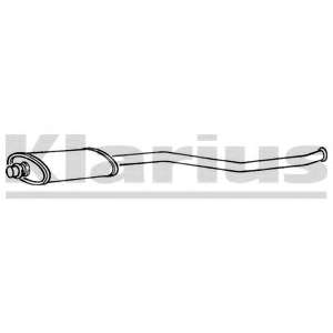 Средний глушитель выхлопных газов