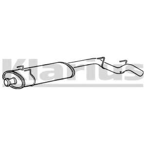 Глушитель выхлопных газов конечный