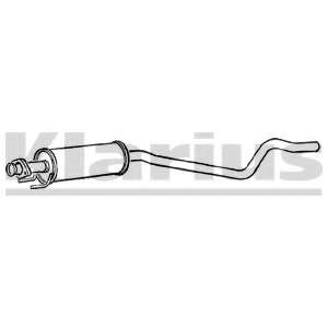 Средний глушитель выхлопных газов