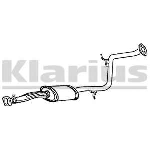 Средний глушитель выхлопных газов