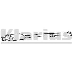 Средний глушитель выхлопных газов