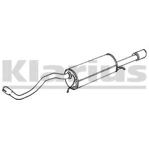 Глушитель выхлопных газов конечный