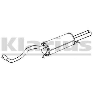 Глушитель выхлопных газов конечный