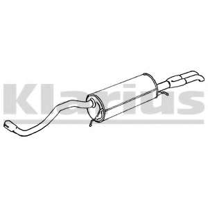 Глушитель выхлопных газов конечный