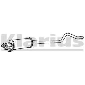 Средний глушитель выхлопных газов