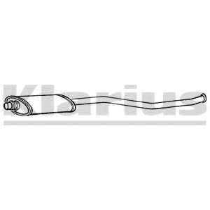 Средний глушитель выхлопных газов