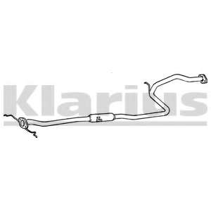 Средний глушитель выхлопных газов