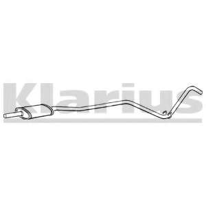 Средний глушитель выхлопных газов