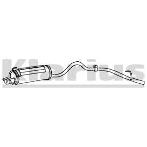 Глушитель выхлопных газов конечный