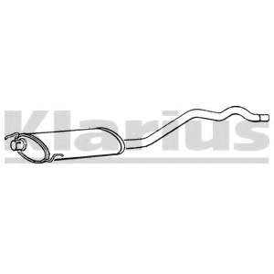 Средний глушитель выхлопных газов