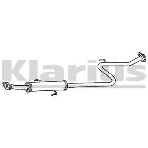 Средний глушитель выхлопных газов