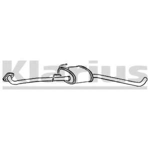 Средний глушитель выхлопных газов