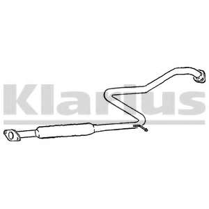 Средний глушитель выхлопных газов