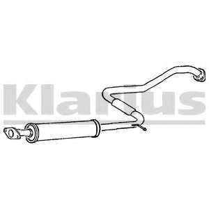 Средний глушитель выхлопных газов