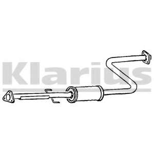 Средний глушитель выхлопных газов