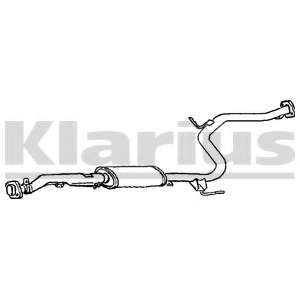 Средний глушитель выхлопных газов