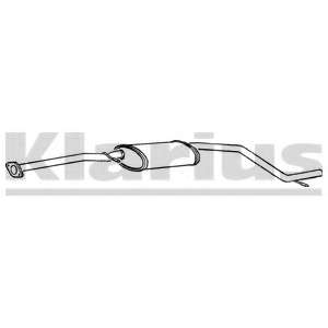 Средний глушитель выхлопных газов